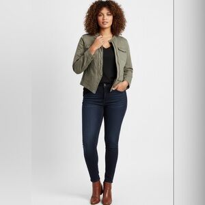 Lane Bryant Olive Utility Military Jacket – Size 18
